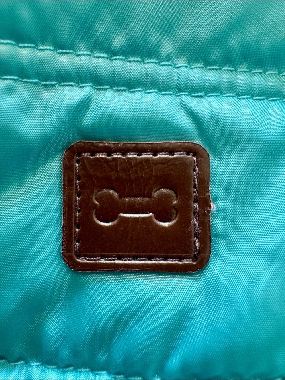 Pup Crew teal puffer